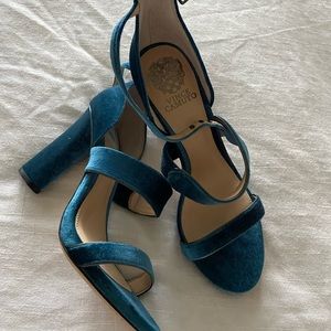 Vince Camuto Blue Velvet Heels